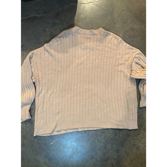 Aerie Oversized Ribbed Crewneck Pullover Sweater Size L - Picture 4 of 5